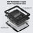 For iPad Pro 13 (2025) / 13 (2024) Kickstand Case PC+Silicone Tablet Cover with Screen Film / Shoulder Strap - Black - 4