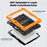 For iPad Air 13 (2026) / (2025) / (2024) Case PC+Silicone Dust-Proof Tablet Cover with PET Screen Protector / Shoulder Strap - Orange - 4
