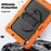 For iPad Air 13 (2026) / (2025) / (2024) Case PC+Silicone Dust-Proof Tablet Cover with PET Screen Protector / Shoulder Strap - Orange - 5