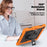 For iPad Air 13 (2026) / (2025) / (2024) Case PC+Silicone Dust-Proof Tablet Cover with PET Screen Protector / Shoulder Strap - Orange - 6