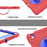X-Shaped Series for iPad Air 11 (2026) / (2025) / (2024) Case Kickstand PC+Silicone Tablet Cover with Shoulder Strap - Red+Blue - 7