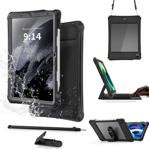 SHELLBOX For iPad Air 11 (2026) / (2025) / (2024) Case IP68 Waterproof Dustproof Shockproof Built-In Screen Protector - 1