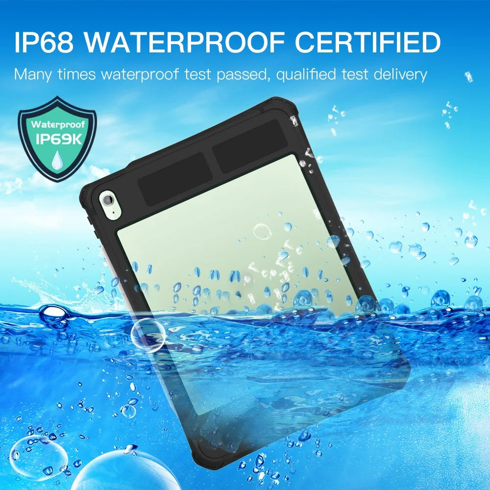 SHELLBOX For iPad Air 11 (2026) / (2025) / (2024) Case IP68 Waterproof Dustproof Shockproof Built-In Screen Protector - 3