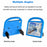For iPad Air 11 (2026) / (2025) / (2024) Kickstand Case Sparrow Style EVA Tablet Cover - Blue - 3
