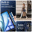 For iPad Air 11 (2026) / (2025) / (2024) Case Silicone+PC Kickstand Tablet Cover with Shoulder Strap - Navy Blue / Black - 4