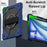 For iPad Air 11 (2026) / (2025) / (2024) Case Silicone+PC Kickstand Tablet Cover with Shoulder Strap - Navy Blue / Black - 6