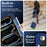 For iPad Pro 11 (2025) / 11 (2024) Kickstand Case Silicone+PC Tablet Cover with Shoulder Strap - Navy Blue / Black - 4