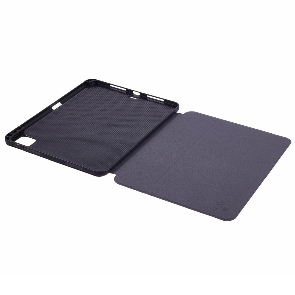 X-LEVEL For iPad Air 13 (2026) / (2025) / (2024) Case Carbon Fiber Texture Leather Tablet Cover with Stand Pen Holder - Orange - 4