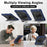 For iPad Pro 11 (2025) / 11 (2024) Case Kickstand Silicone+PC Tablet Cover with Shoulder Strap - Navy Blue+Black - 3
