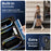 For iPad Pro 11 (2025) / 11 (2024) Case Kickstand Silicone+PC Tablet Cover with Shoulder Strap - Navy Blue+Black - 4