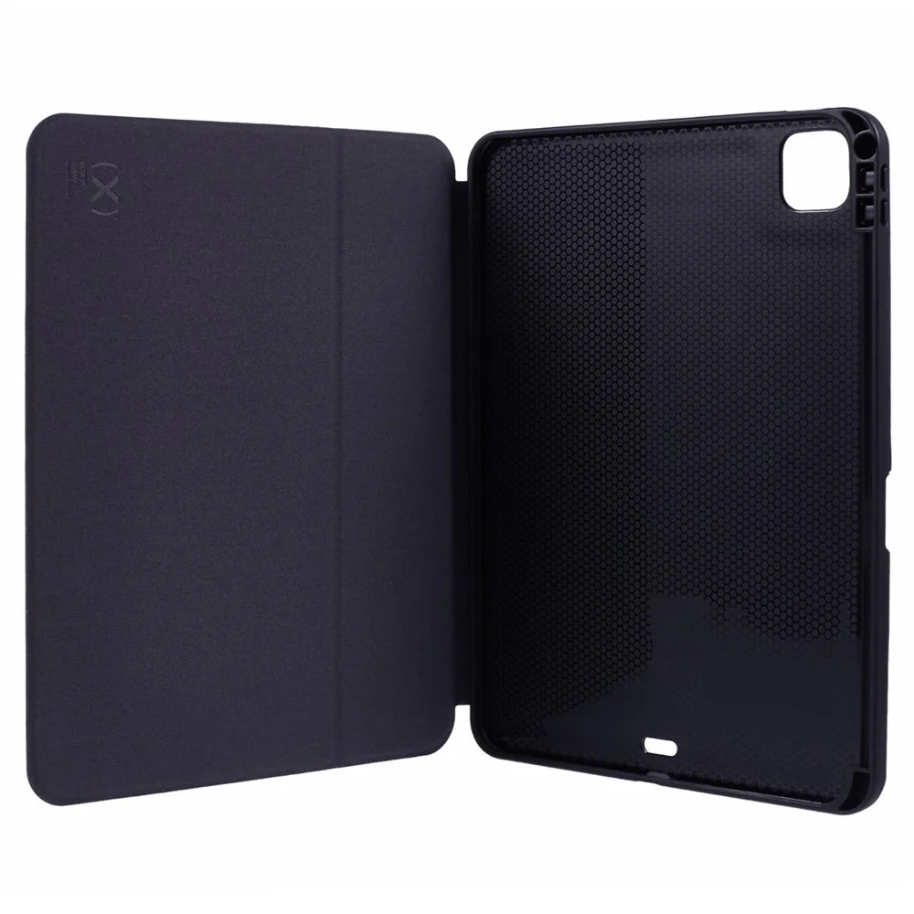X-LEVEL For iPad Pro 11 (2025) / 11 (2024) Case PU Leather Auto Wake / Sleep Cover with Pencil Holder Litchi Texture - Green - 4