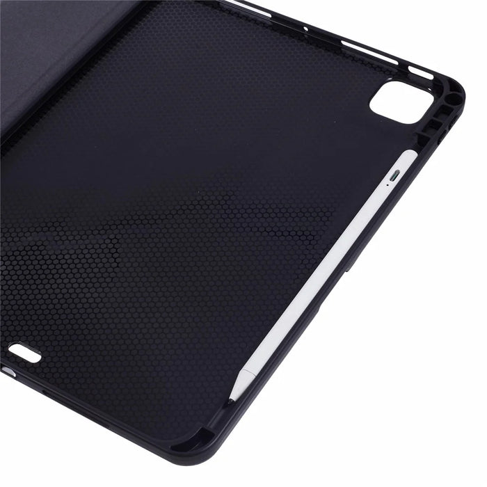 X-LEVEL For iPad Pro 11 (2025) / 11 (2024) Case PU Leather Auto Wake / Sleep Cover with Pencil Holder Litchi Texture - Green - 6