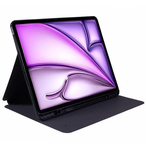 X-LEVEL For iPad Air 13 (2026) / (2025) / (2024) Smart Case Stand Leather Tablet Cover with Pencil Holder, Auto Wake / Sleep - Black - 2