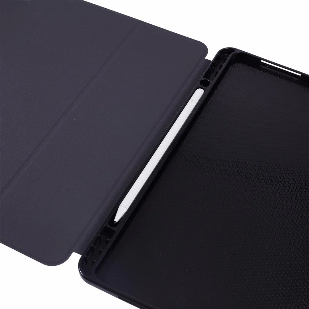 X-LEVEL For iPad Air 13 (2026) / (2025) / (2024) Smart Case Stand Leather Tablet Cover with Pencil Holder, Auto Wake / Sleep - Black - 6