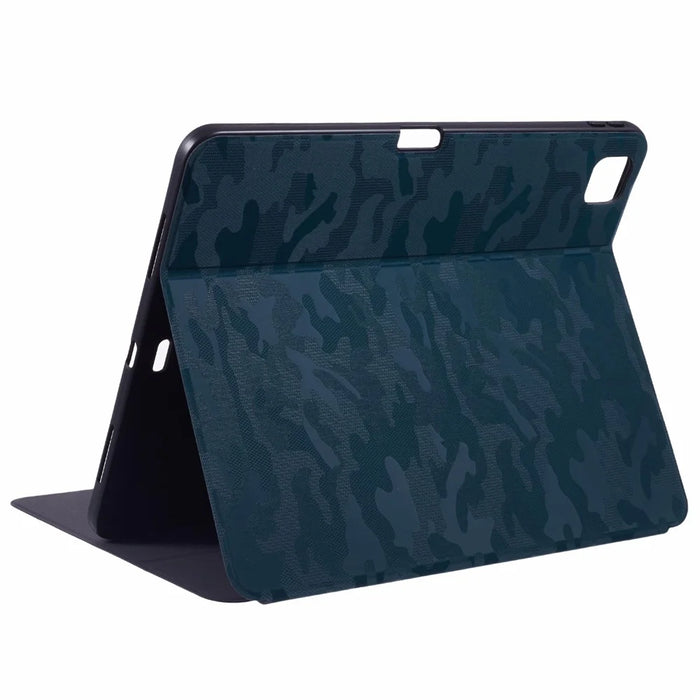 X-LEVEL For iPad Pro 13 (2025) / 13 (2024) Case Camouflage Pattern PU Leather Tablet Cover with Auto Wake / Sleep - Green - 2