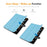 ENKAY HAT PRINCE For iPad Pro 13 (2025) / 13 (2024) Trifold Stand Cover PU Leather+PC Tablet Case - Baby Blue - 2