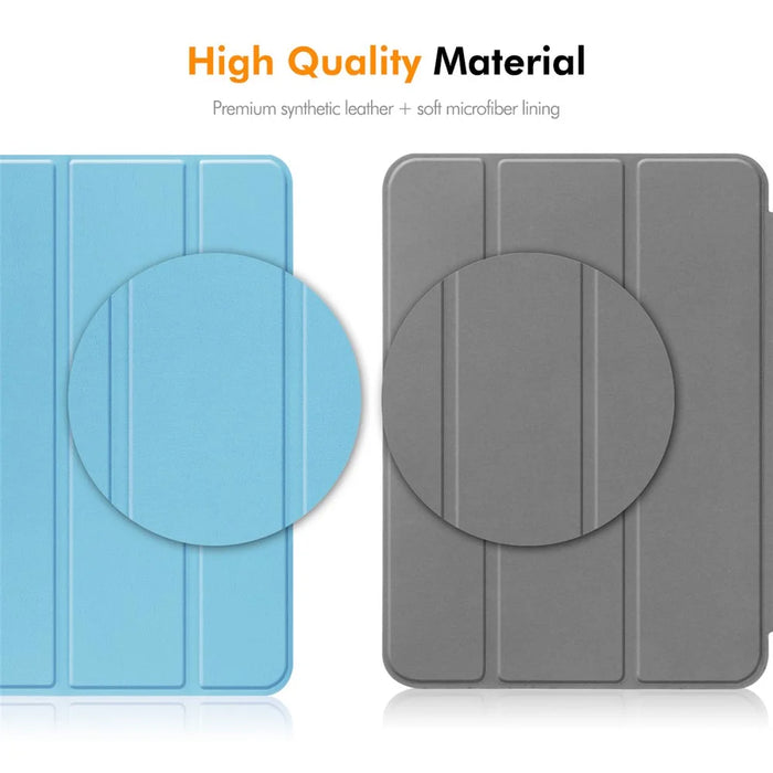 ENKAY HAT PRINCE For iPad Pro 13 (2025) / 13 (2024) Trifold Stand Cover PU Leather+PC Tablet Case - Baby Blue - 6