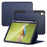 For iPad Air 11 (2026) / (2025) / (2024) PU Leather Tablet Case Card Holder Auto Wake / Sleep Stand Cover with Pencil Slot - Navy Blue - 2