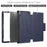 For iPad Air 11 (2026) / (2025) / (2024) PU Leather Tablet Case Card Holder Auto Wake / Sleep Stand Cover with Pencil Slot - Navy Blue - 6