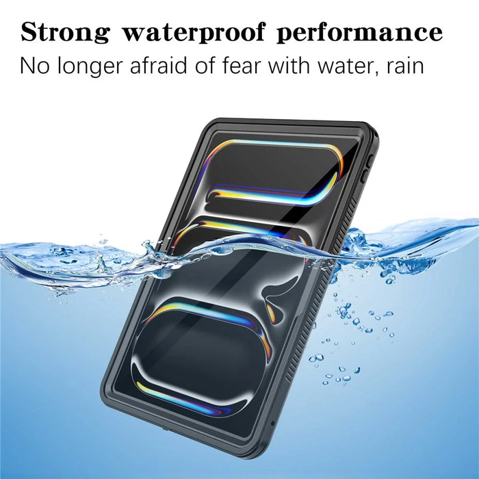 For iPad Pro 11 (2024) PC+PET+TPU Tablet Case IP68 Waterproof Anti-Drop Shell - 2