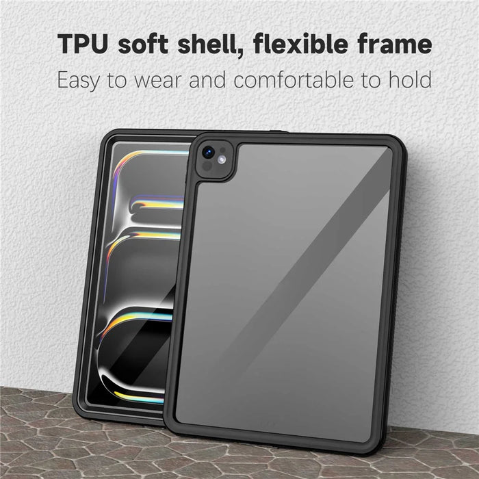 For iPad Pro 11 (2024) PC+PET+TPU Tablet Case IP68 Waterproof Anti-Drop Shell - 3