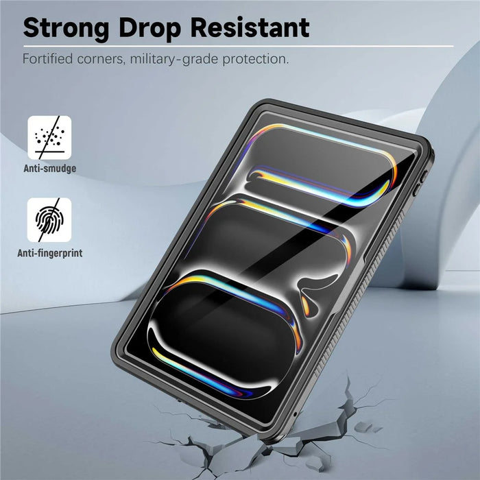 For iPad Pro 11 (2024) PC+PET+TPU Tablet Case IP68 Waterproof Anti-Drop Shell - 5