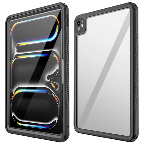 For iPad Pro 13 (2024) Tablet Full Coverage Case PC+PET+TPU IP68 Waterproof Anti-Drop Shell - 1