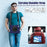 For iPad Air 11 (2026) / (2025) / (2024) Case with Shoulder Strap TPU+PC+Silicone Kickstand Tablet Cover - Navy Blue - 5