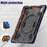 For iPad Air 11 (2026) / (2025) / (2024) Case with Shoulder Strap TPU+PC+Silicone Kickstand Tablet Cover - Navy Blue - 7