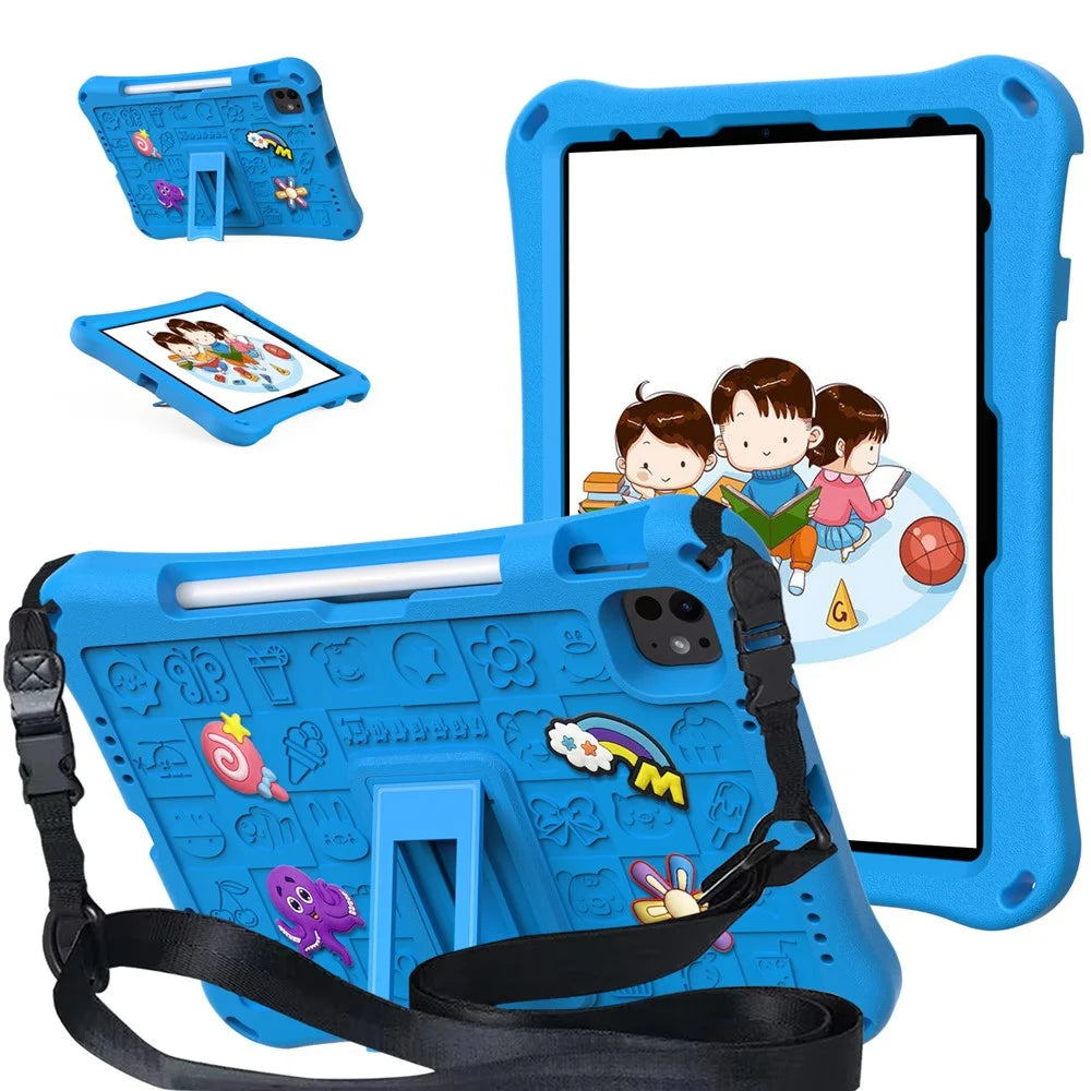 EVA Case For iPad (2025) / 10.9 (2022) / Air 11 (2025) / (2024) / Pro 11 (2025) / 11 (2024) /  (2018) / (2020) / (2021) / (2022) / Air (2020) (2022) - Sky Blue - 1
