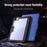 NILLKIN Bumper Leather Case Pro for iPad Air 13 (2026) / (2025) / (2024) / Pro 12.9 (2020) (2021) (2022) Tablet Cover Anti-Fall Auto Wake / Sleep Case - Blue - 6