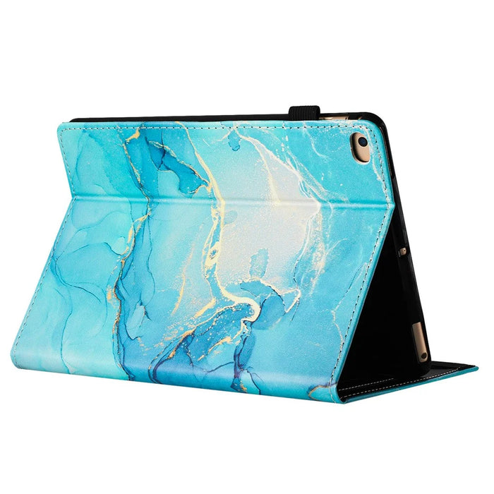 For iPad Mini / Mini 2 / mini 3 / mini 4 / mini (2019) 7.9 inch Case Marble Leather Cover with Pencil Holder, Auto Wake / Sleep - Green - 3