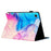 For Lenovo Tab M10 Plus (3rd Gen) Case Auto Wake / Sleep PU Leather Folding Stand Cover Marble Pattern - Pink  /  Blue - 3