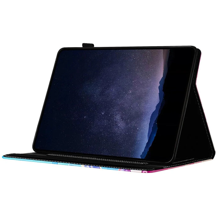 For Lenovo Tab M10 Plus (3rd Gen) Case Auto Wake / Sleep PU Leather Folding Stand Cover Marble Pattern - Pink  /  Blue - 4