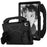 For Samsung Galaxy Tab A11+ / A9+ Protective Cover Anti-Drop EVA Tablet Case with Thumb Kickstand - Black - 1
