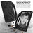 For Samsung Galaxy Tab A11+ / A9+ Protective Cover Anti-Drop EVA Tablet Case with Thumb Kickstand - Black - 4