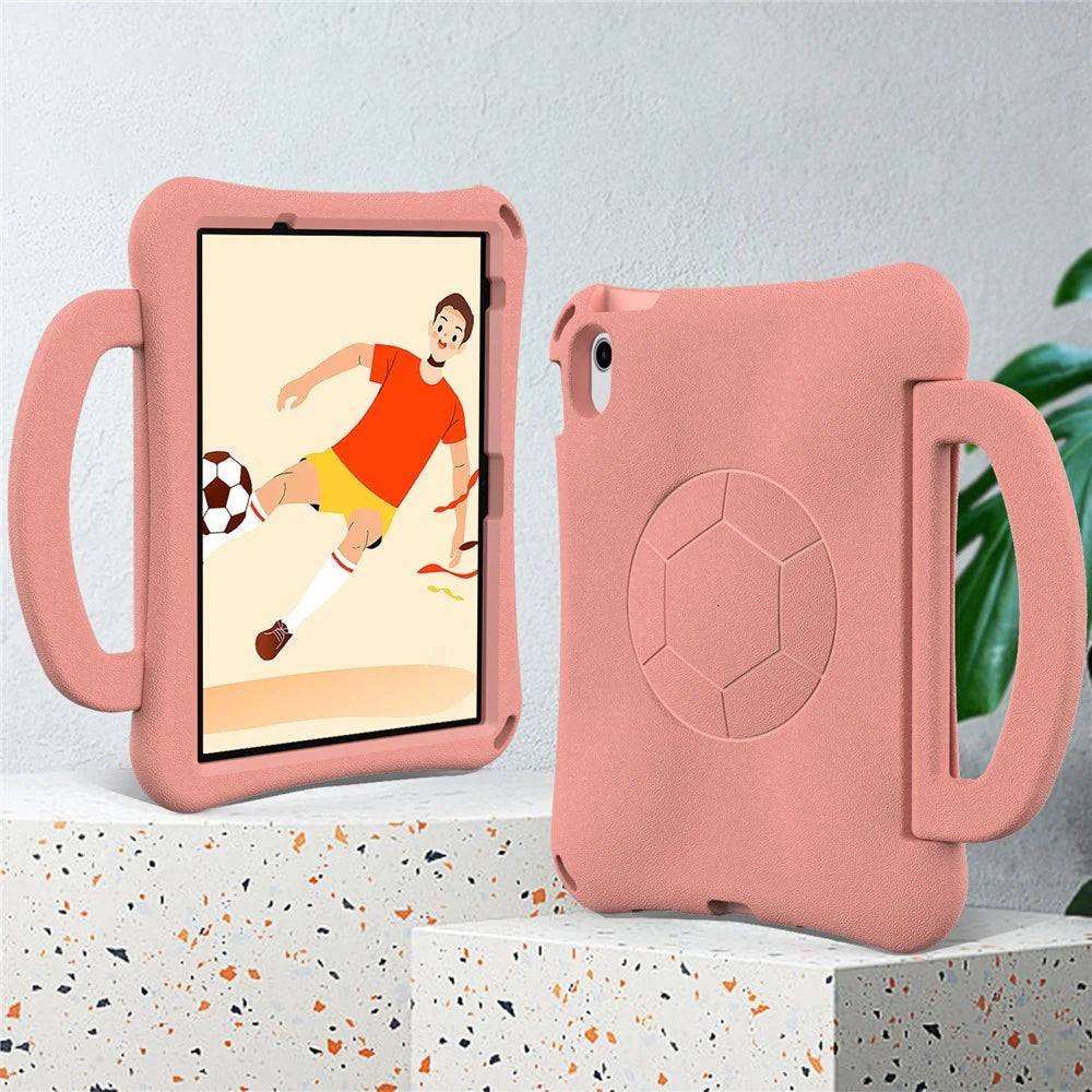 EVA Case for iPad (2025) / 10.9 (2022) / Air 11 (2025) / (2024) Tablet Protective Cover with Kickstand - Light Pink - 2