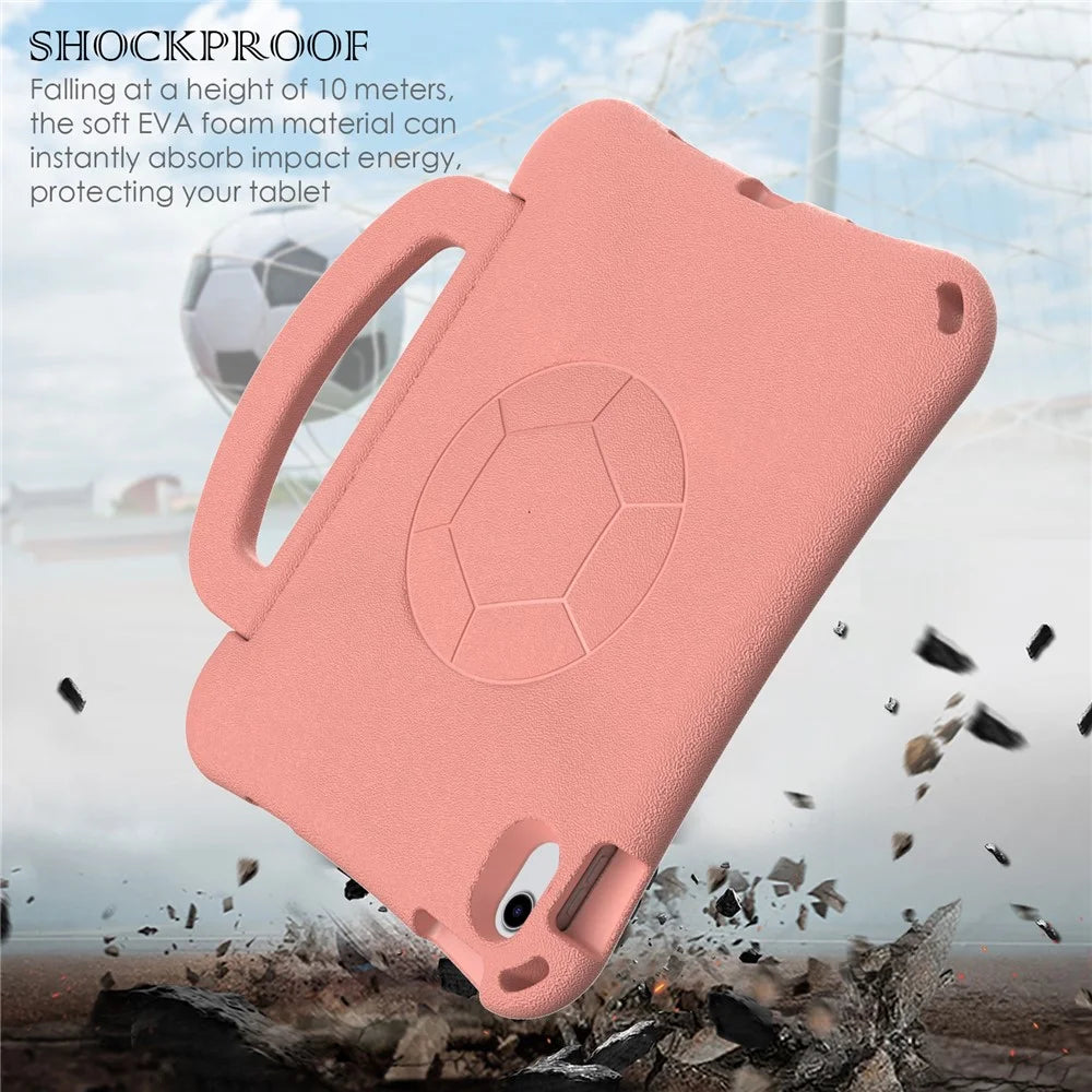 EVA Case for iPad (2025) / 10.9 (2022) / Air 11 (2025) / (2024) Tablet Protective Cover with Kickstand - Light Pink - 3