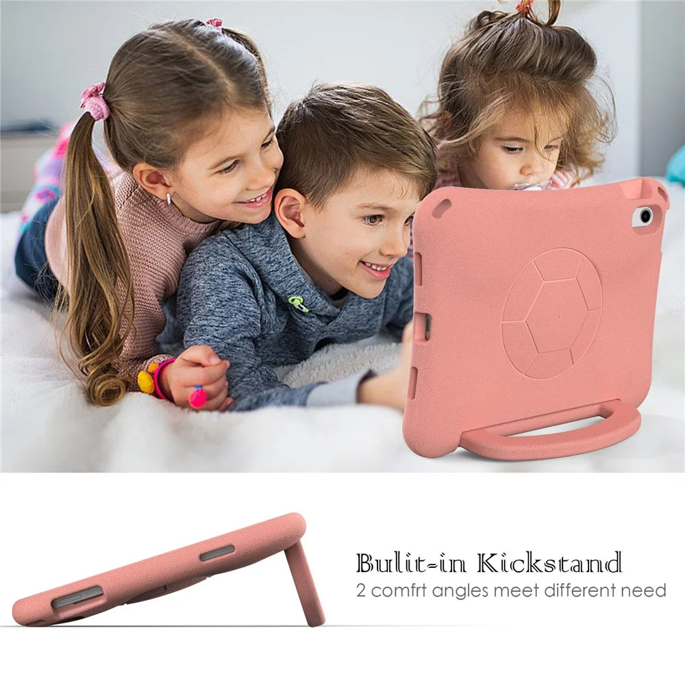 EVA Case for iPad (2025) / 10.9 (2022) / Air 11 (2025) / (2024) Tablet Protective Cover with Kickstand - Light Pink - 4