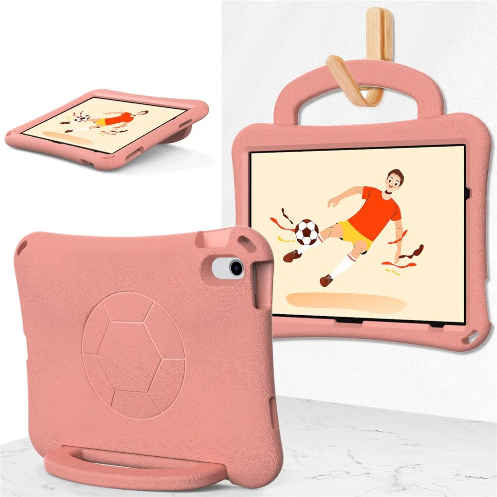 EVA Case for iPad (2025) / 10.9 (2022) / Air 11 (2025) / (2024) Tablet Protective Cover with Kickstand - Light Pink - 5