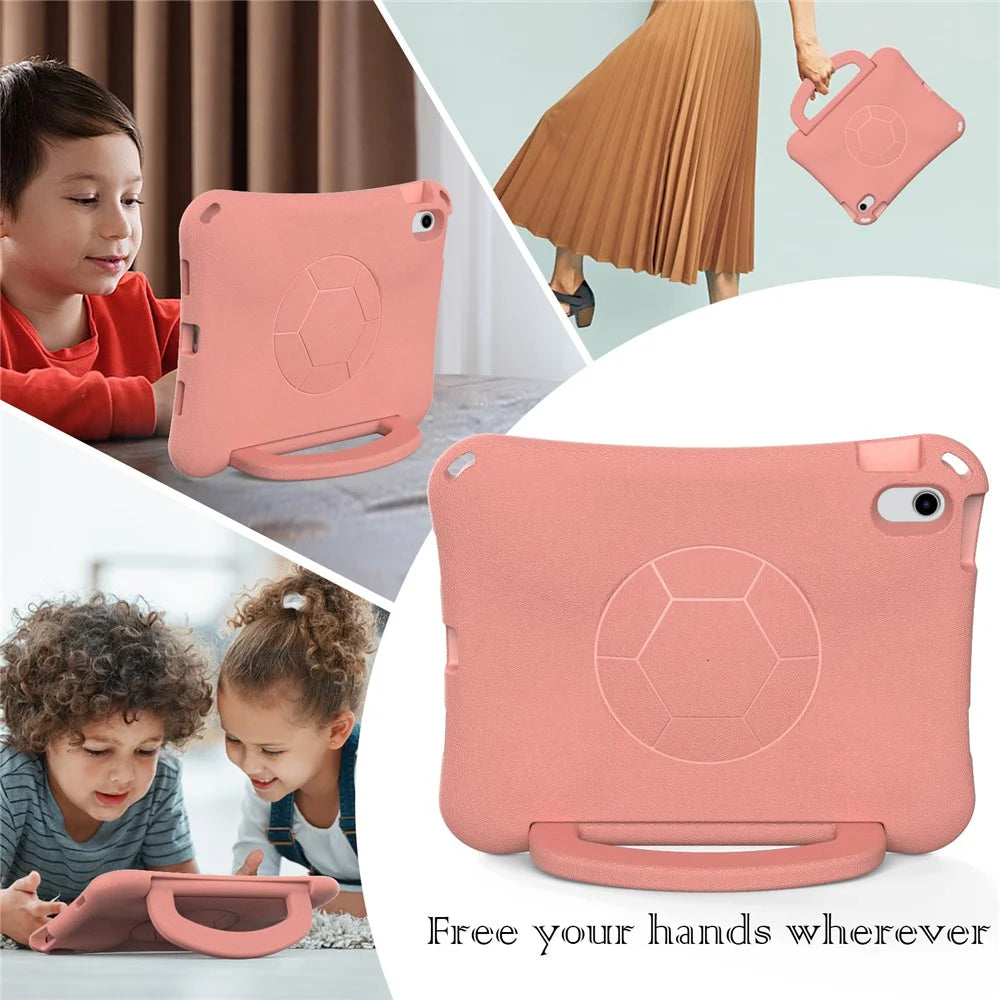 EVA Case for iPad (2025) / 10.9 (2022) / Air 11 (2025) / (2024) Tablet Protective Cover with Kickstand - Light Pink - 6
