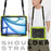For iPad Air 13 (2026) / (2025) / (2024) Case PC+Silicone Tablet Cover with Kickstand, Strap - Yellowgreen - 4