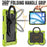 For iPad Air 13 (2026) / (2025) / (2024) Case PC+Silicone Tablet Cover with Kickstand, Strap - Yellowgreen - 5