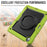 For iPad Air 13 (2026) / (2025) / (2024) Case PC+Silicone Tablet Cover with Kickstand, Strap - Yellowgreen - 6