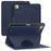 For iPad Pro 13 (2025) / 13 (2024) Shockproof Case PC+TPU+PU U-Shape Stand Tablet Cover with Card Slots - Navy Blue - 1