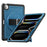 For iPad Pro 13 (2025) / 13 (2024) Case with Shoulder Strap PC+TPU Kickstand Tablet Cover - Navy Blue - 1