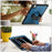 For iPad Pro 13 (2025) / 13 (2024) Case with Shoulder Strap PC+TPU Kickstand Tablet Cover - Navy Blue - 3