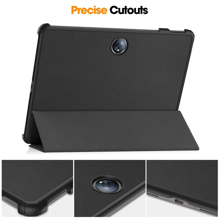 For OnePlus Pad 2 Case Shockproof Leather Stand Tablet Cover - Black - 6