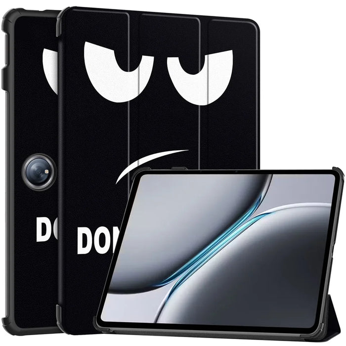 For OnePlus Pad 2 Stand Case Pattern Print Leather Tablet Cover - Don't Touch Me - 1
