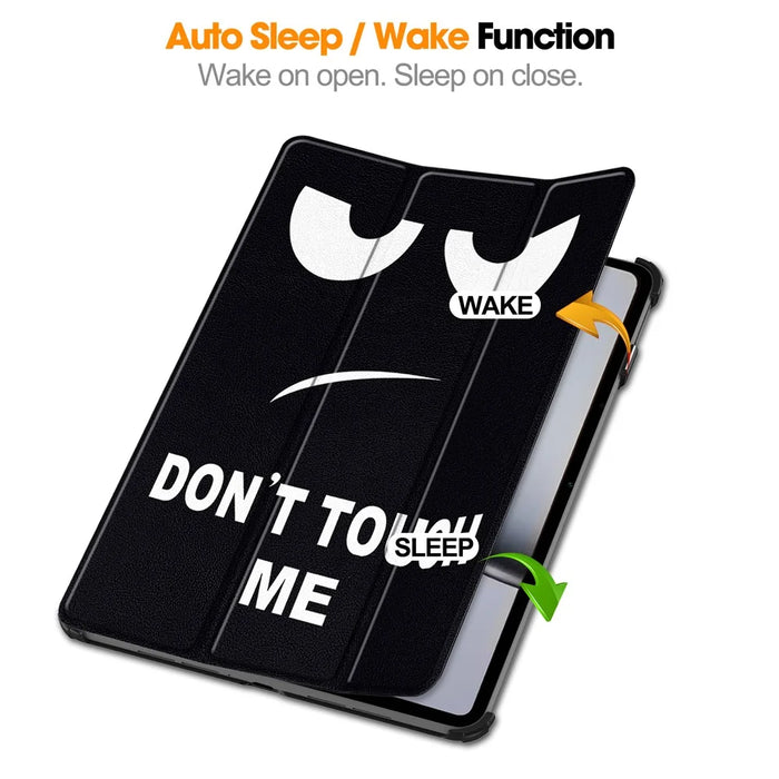 For OnePlus Pad 2 Stand Case Pattern Print Leather Tablet Cover - Don't Touch Me - 3